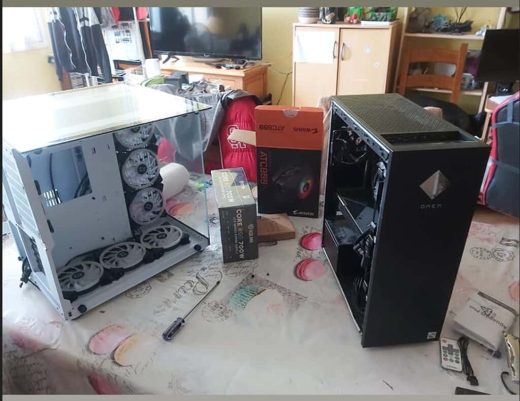 Assemblage pc d'un Hp Omen Vers Xigmatek Aquarius