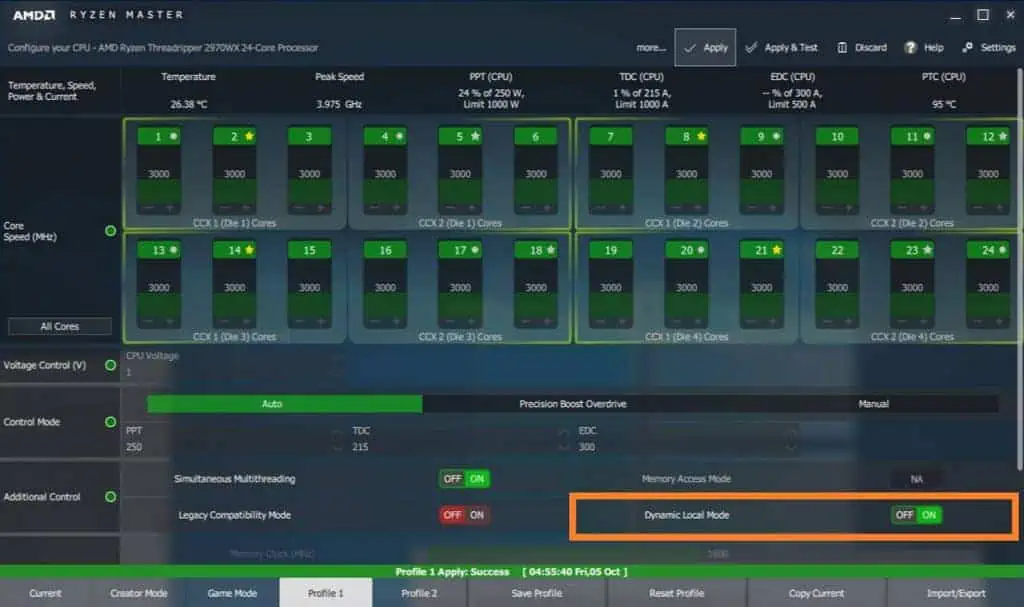 Dynamic Mode Amd Ryzen Master