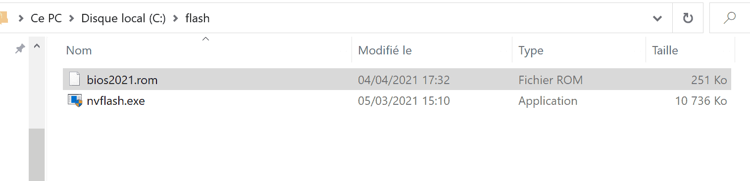 Nvflash.exe Bios.rom